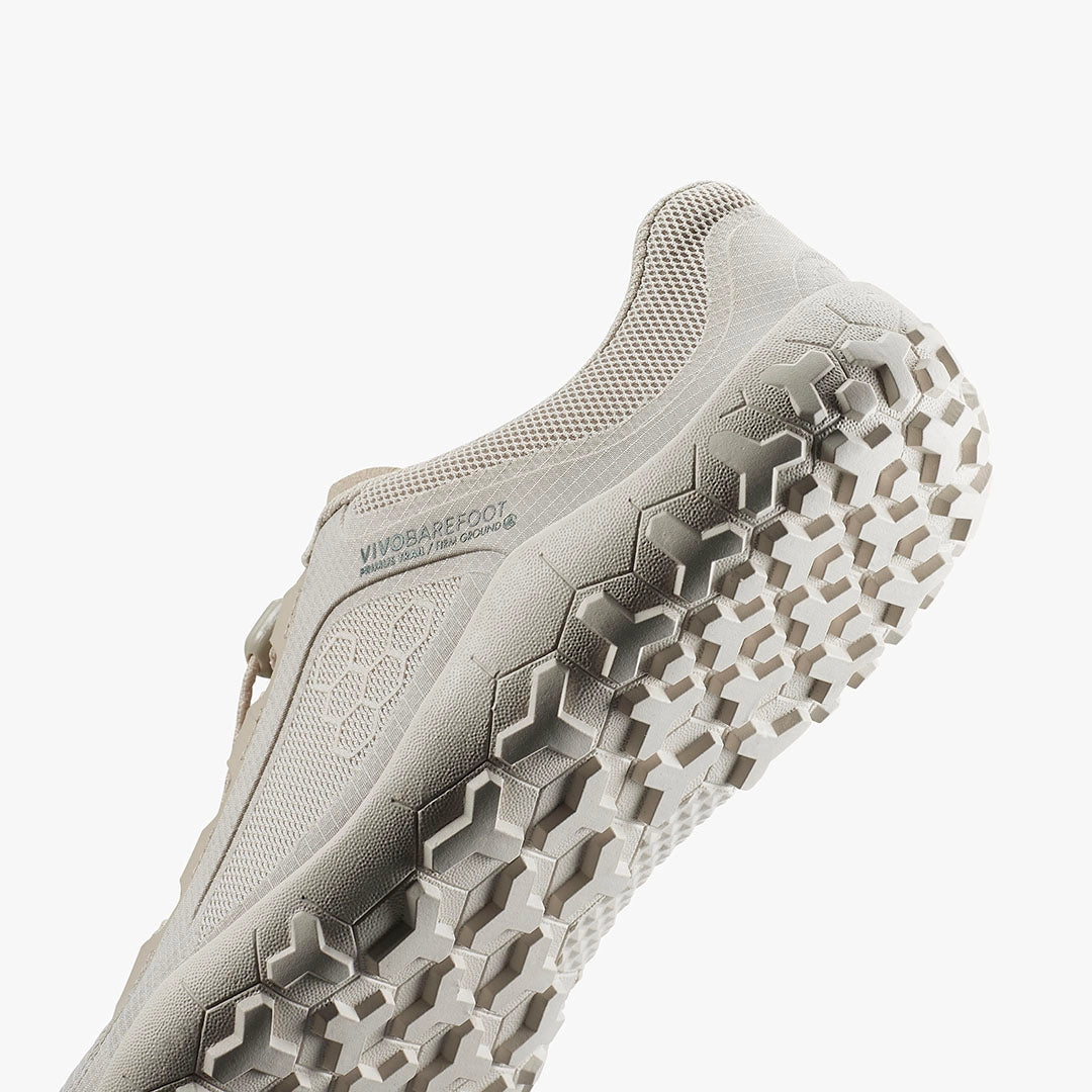 Vivobarefoot Primus Trail FG 3.5 Silver Birch prikaz djona sa strane