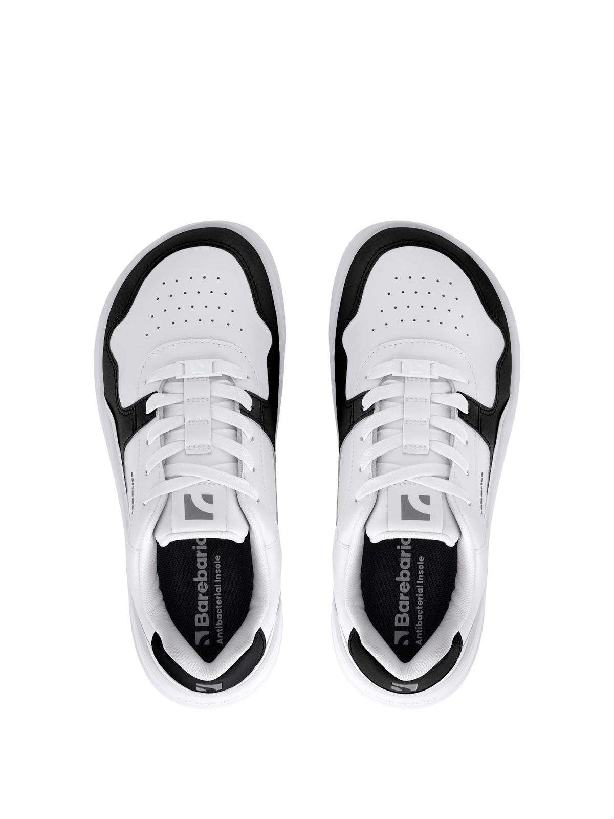 zing white and black leather pogled odozgo na patike