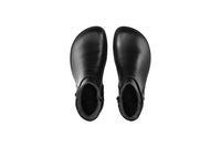 Par barefoot cizama Diva crne prikaz odozgo na beloj pozadini