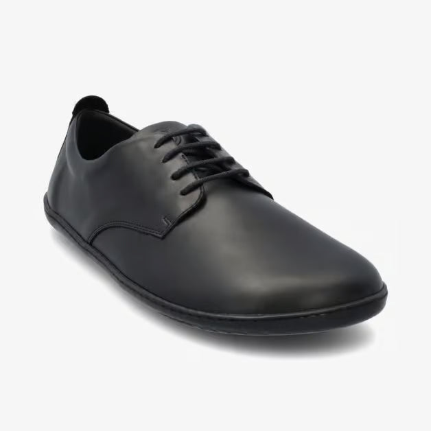 Groundies Palermo Crne barefoot cipele pogled sa strane na par cipela