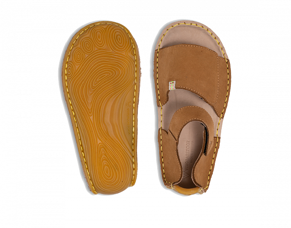 Vivobarefoot Ababa decije sandale pogled odozgo i pogled na djon