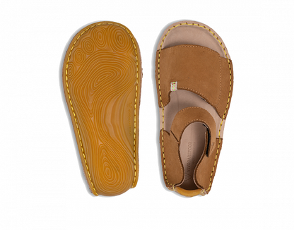 Vivobarefoot Ababa decije sandale pogled odozgo i pogled na djon