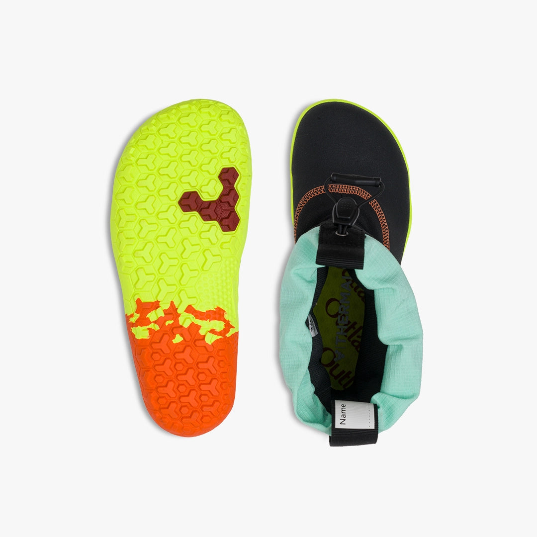 Ulozak i djon barefoot cizama Lumi FG Electric prikaz odozgo na beloj pozadini