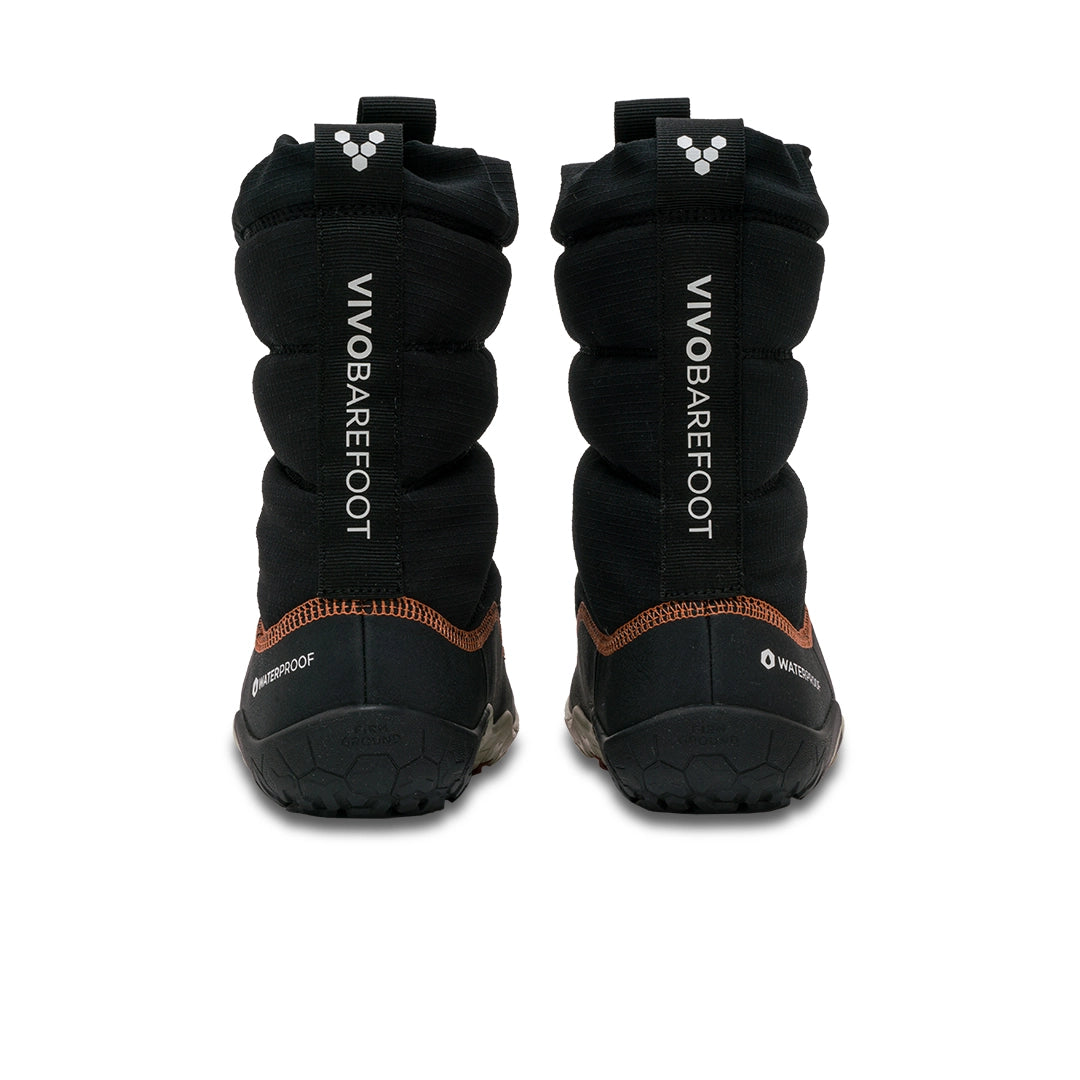 Par barefoot cizama Lumi FG crne prikaz spreda na beloj pozadini