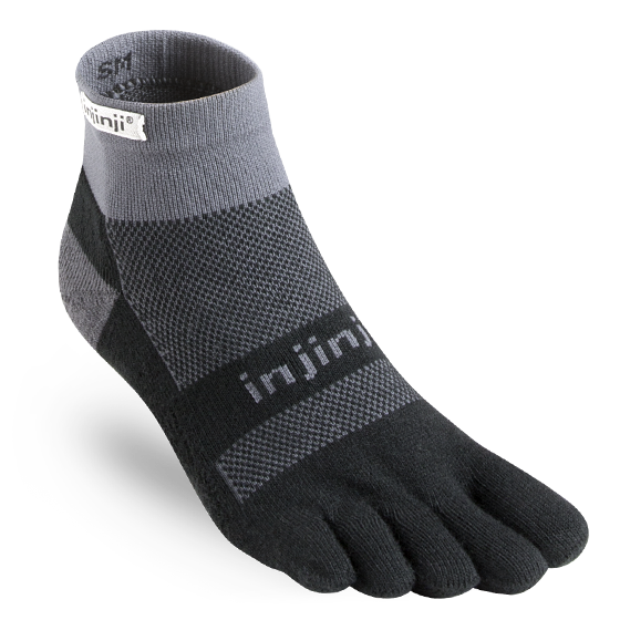 Injinji Run Midweight Mini-Crew Crno Sive