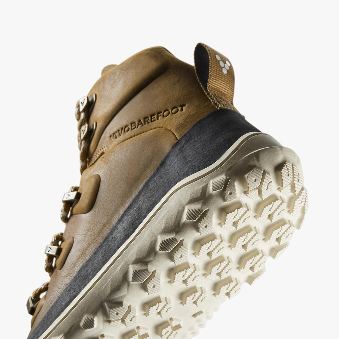 Barefoot cizme Tracker kozne AT braon prikaz djona odozdo sa sarama
