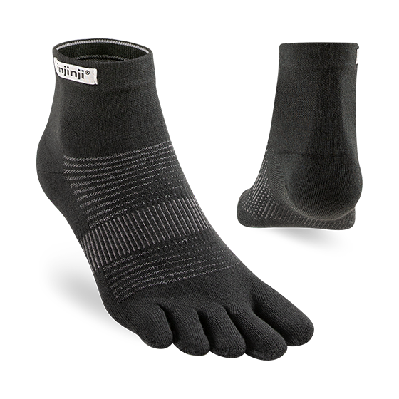 Injinji Run Lightweight Mini-Crew Crne