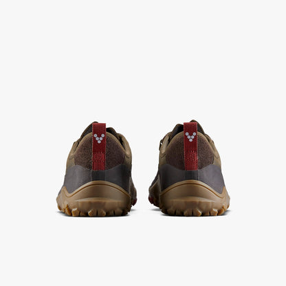 Vivobarefoot Tracker Leather AT Low braon zadnji pogled na obe pete