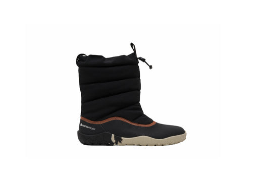 Barefoot cizme Lumi FG crne bocni prikaz desne cizme na beloj pozadini