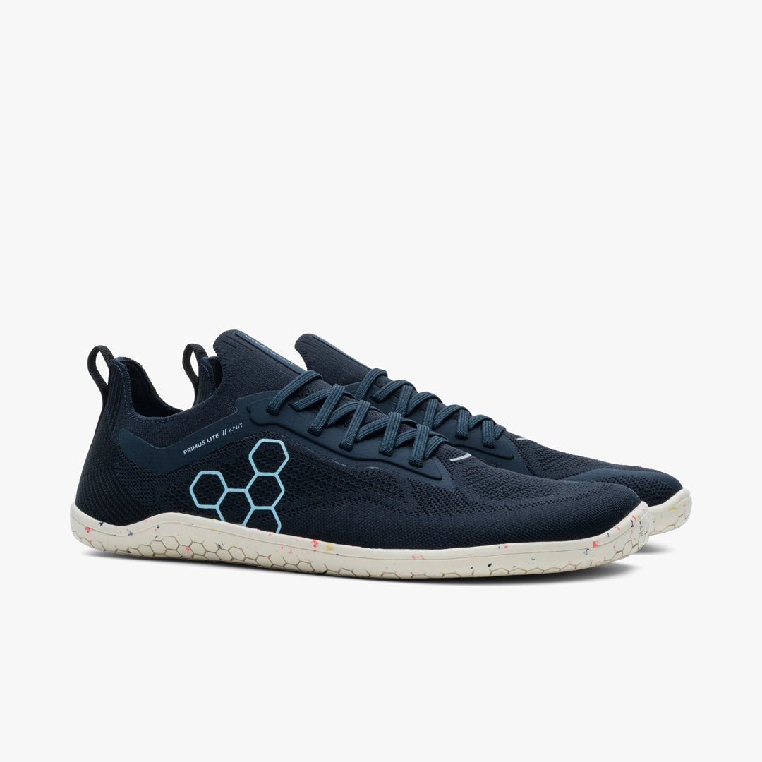 Vivobarefoot Primus Lite Knit Midnight trocetvrtinski prikaz spoljne strane