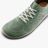 Vivobarefoot Primus Lite Knit Natural Zelena trocetvrtinski prikaz sa prednje strane