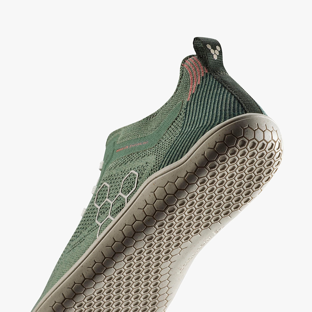 Vivobarefoot Primus Lite Knit Natural Zelena donji bocni prikaz djona