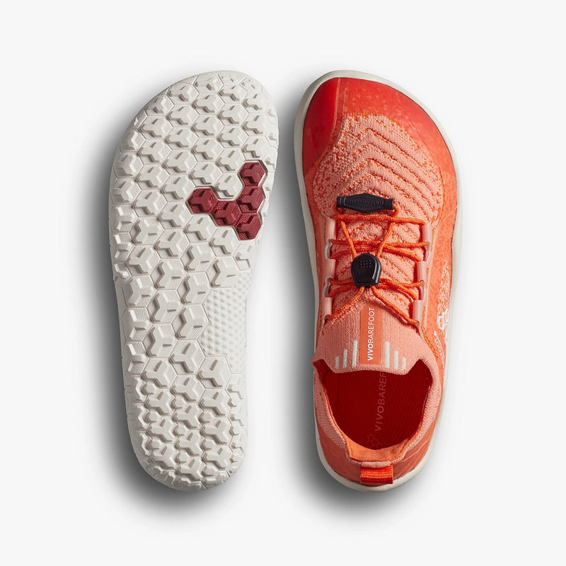 Vivobarefoot Primus Trail Knit FG Sunset prikaz djona i pogled odozgo