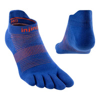 Injinji Run Lightweight No-Show Sapphire petoprste carape – studijski prikaz para