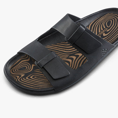 Vivobarefoot Sensus Yin Slide Obsidian trocetvrtinski prikaz spoljne strane