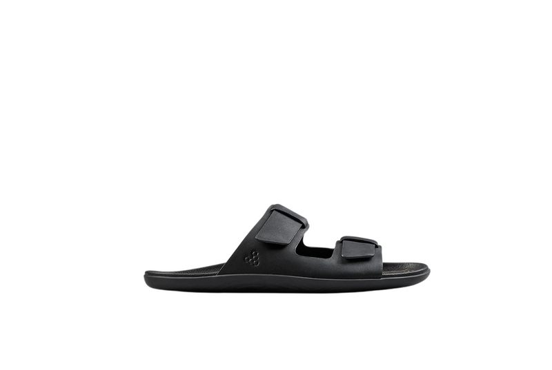 Vivobarefoot Sensus Yin Slide Obsidian bocni prikaz desne papuce