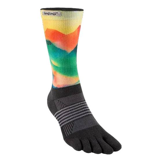 Injinji Spectrum Trail Midweight Crew Valley petoprste carape – studijski prikaz para