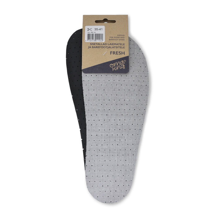 Fresh ulošci za barefoot obuću od lateksa sa aktivnim ugljem, debljine 4 mm