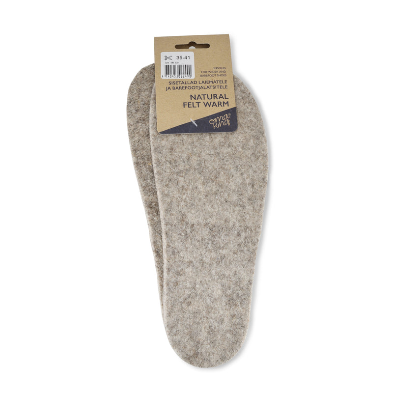 Ulošci za barefoot obuću od prirodnog filca, debljine 5 mm