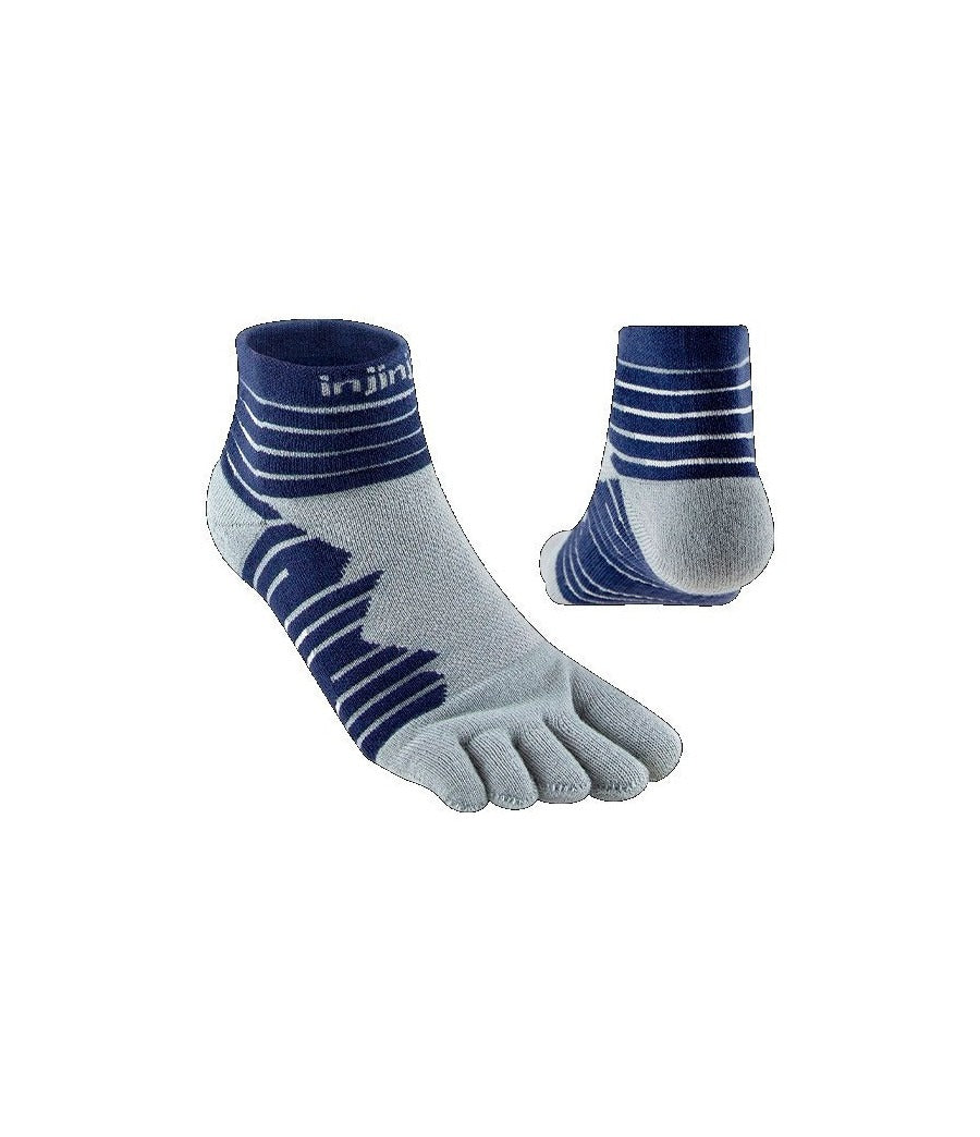 Injinji Ultra Run Mini-Crew Cobalt petoprste carape – studijski prikaz para