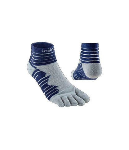 Injinji Ultra Run Mini-Crew Cobalt petoprste carape – studijski prikaz para
