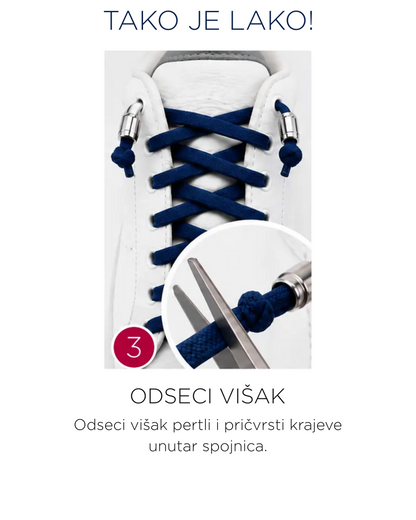No-Tie Pertle - Lacess Bele