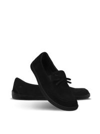 Be Lenka Aphrodite barefoot mokasine – pogled sa strane, crni model sa masnicom

