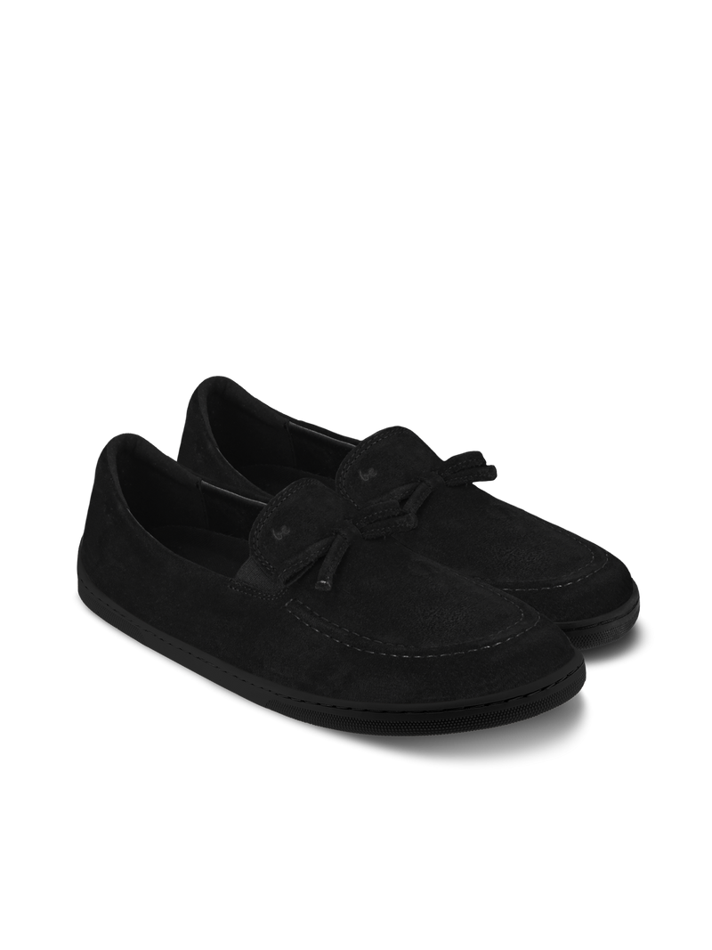 Be Lenka Aphrodite barefoot mokasine – crni model prikazan pod blagim uglom

