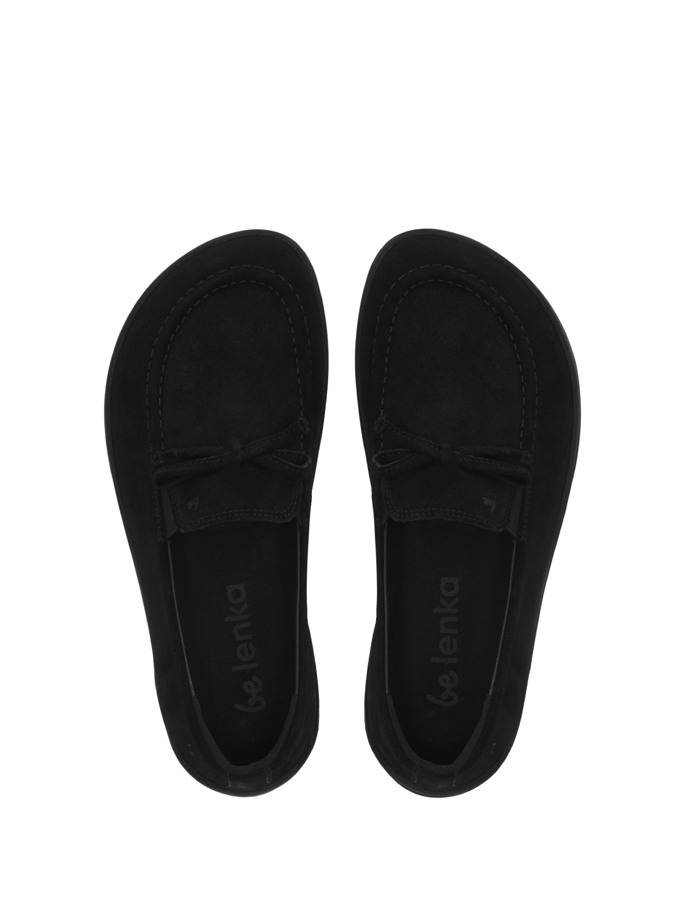 Be Lenka Aphrodite barefoot mokasine – pogled odozgo na ulozak i unutrasnjost para

