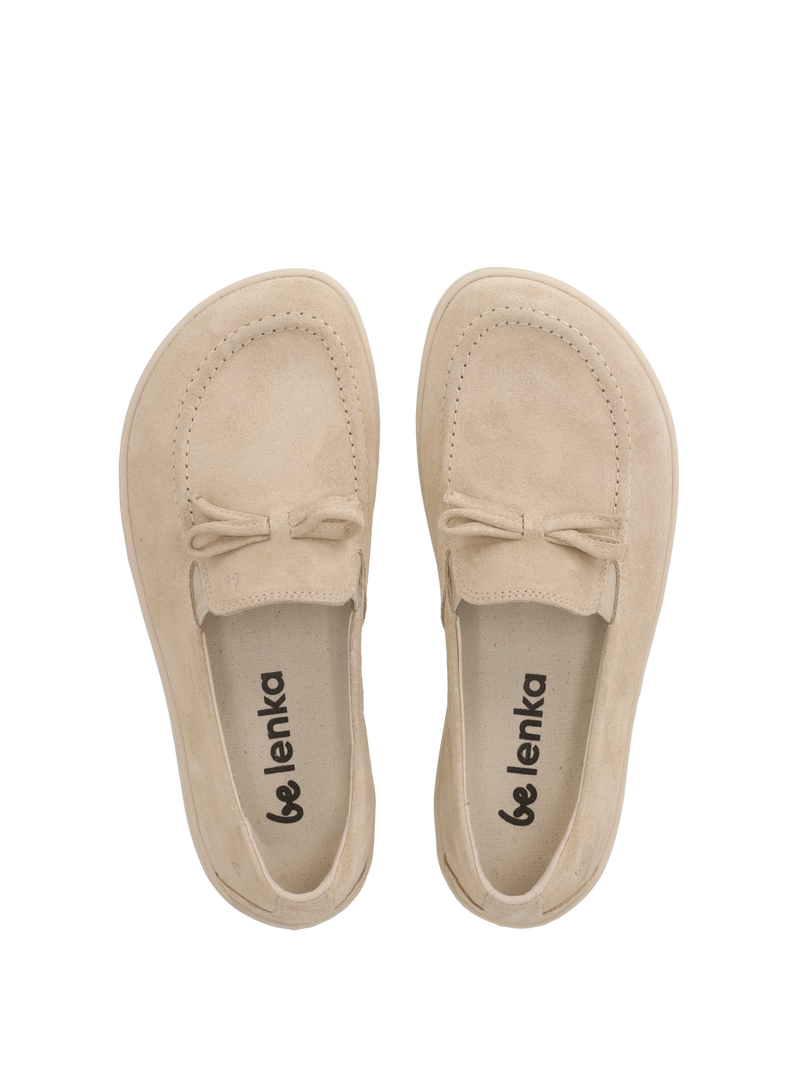 Be Lenka Aphrodite barefoot mokasine – pogled odozgo na unutrasnjost para u bez boji

