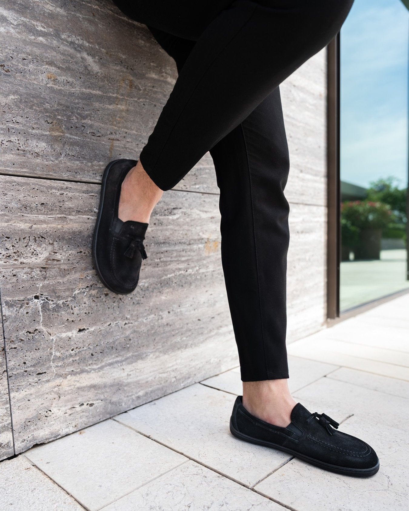 Be Lenka Portsiders barefoot mokasina –  lifestyle slika sa prednjim pogledom na mokasine