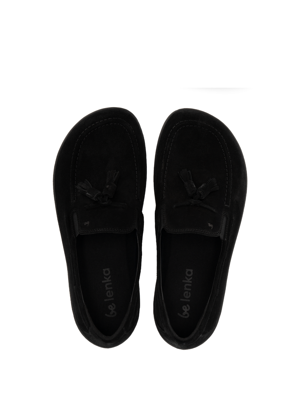 Be Lenka Portsiders barefoot mokasine – pogled odozgo na unutrasnjost crnog para

