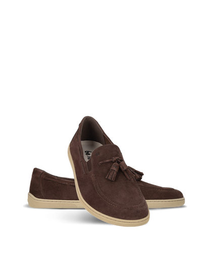 Be Lenka Portsiders barefoot mokasine – braon model prikazan iz ugla, par sa resama

