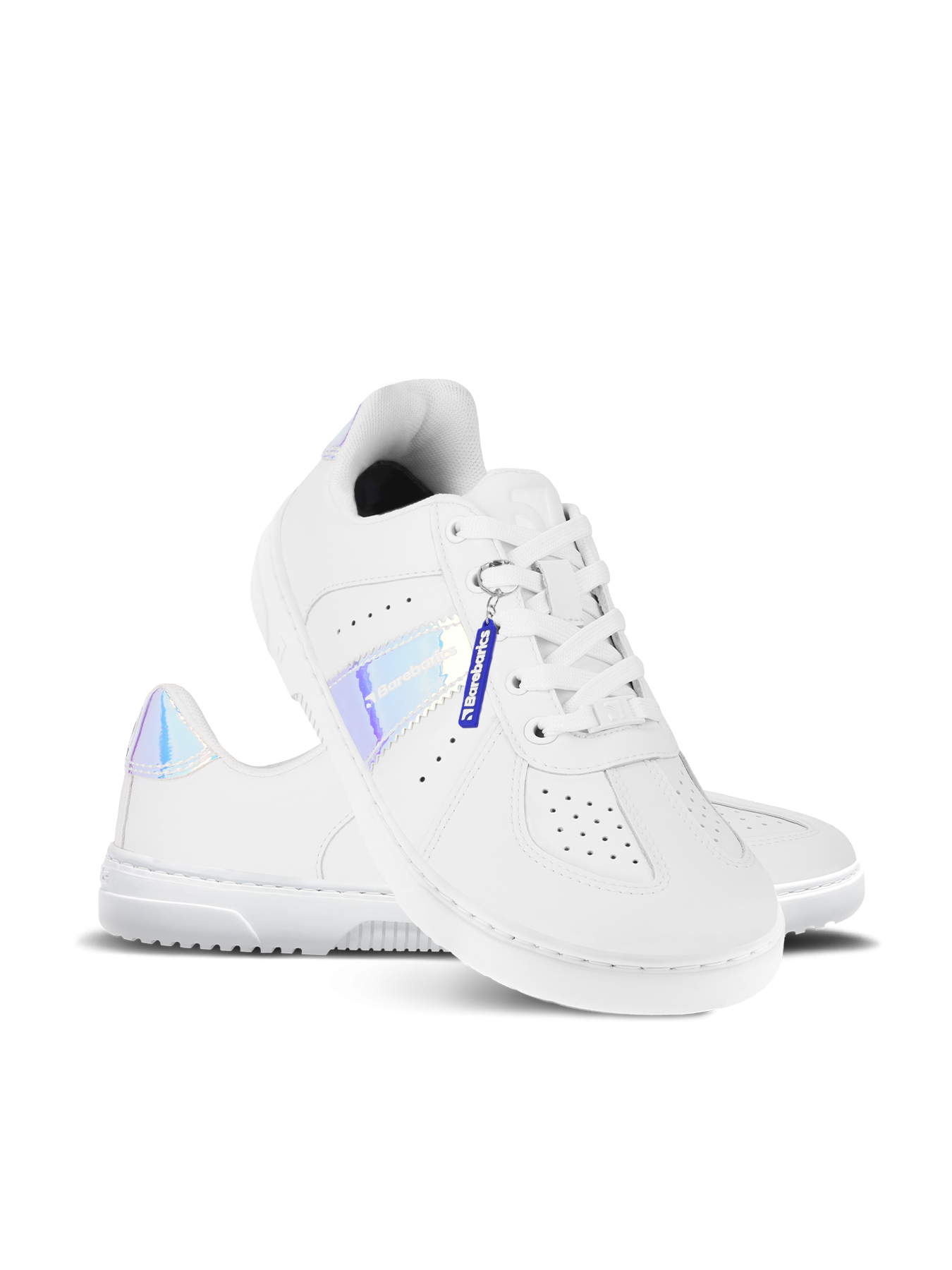 barefoot patike icara bela pastel – bočni par, studijska fotografija

