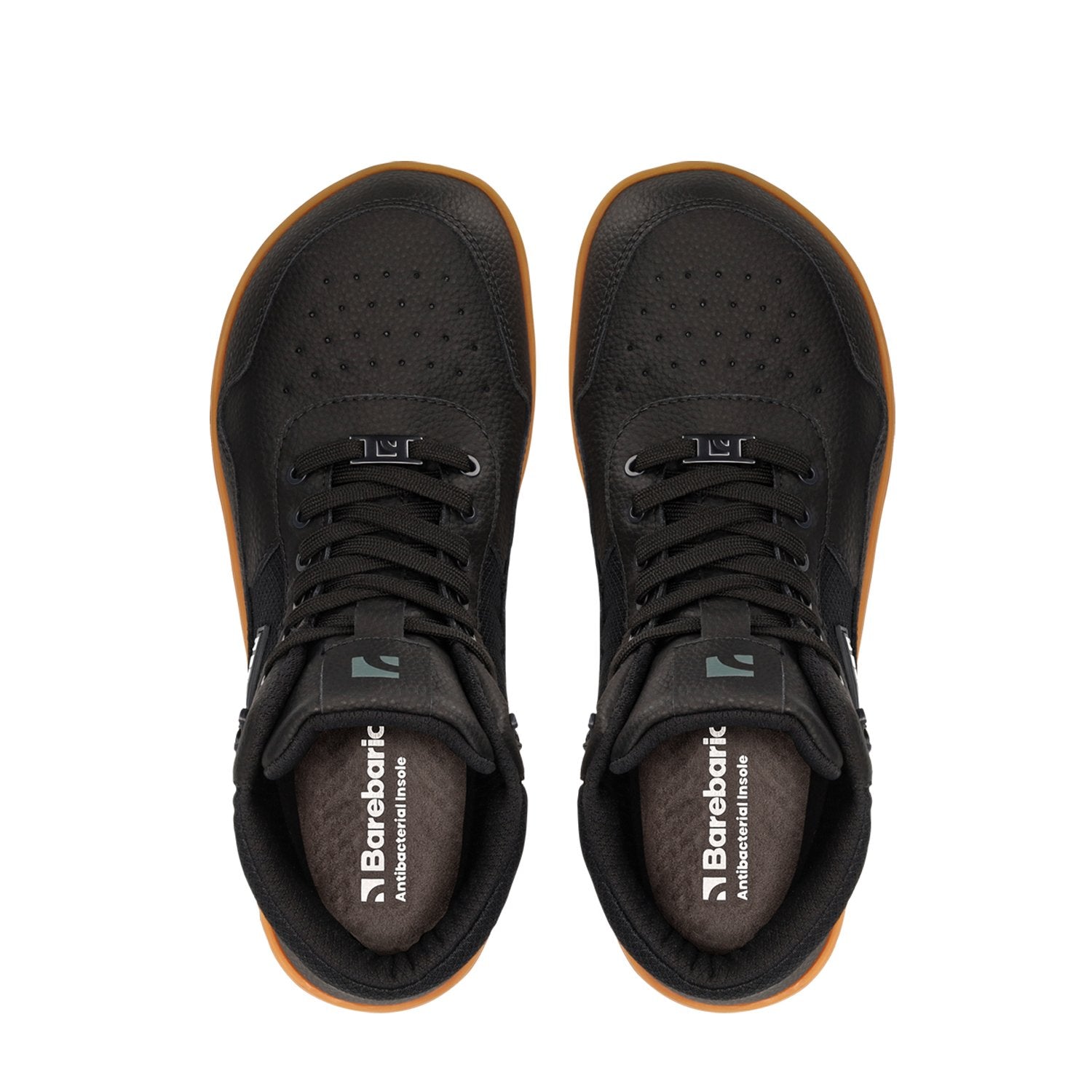 Urban Edge crne barefoot čizme pogled odozgo sa ulošcima