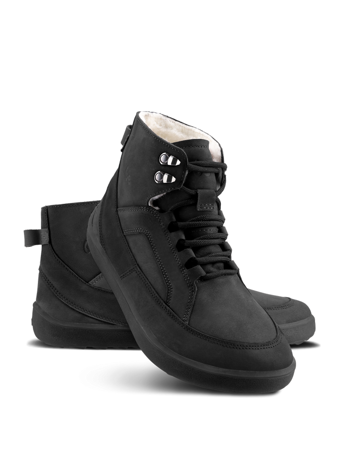 Par barefoot cizama York crne prikaz pod uglom na beloj pozadini