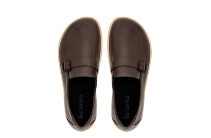 Be Lenka Amadeus barefoot cipele – pogled odozgo na par braon mokasina