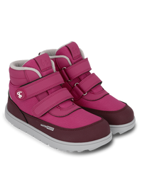 Par barefoot cizama Zippu Berry & Grey prikaz pod uglom na beloj pozadini