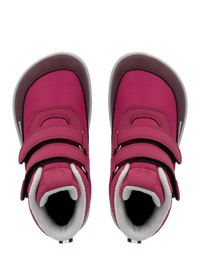 Par barefoot cizama Zippu Berry & Grey prikaz odozgo na beloj pozadini