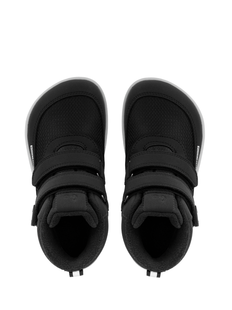 Par barefoot cizama Zippu Black & Grey prikaz odozgo na beloj pozadini