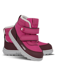 Par barefoot cizama Zippu Berry & Grey prikaz pod uglom na beloj pozadini