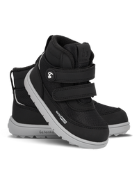Barefoot cizme Zippu Black & Grey prikaz unutrasnje strane desne cizme na beloj pozadini
