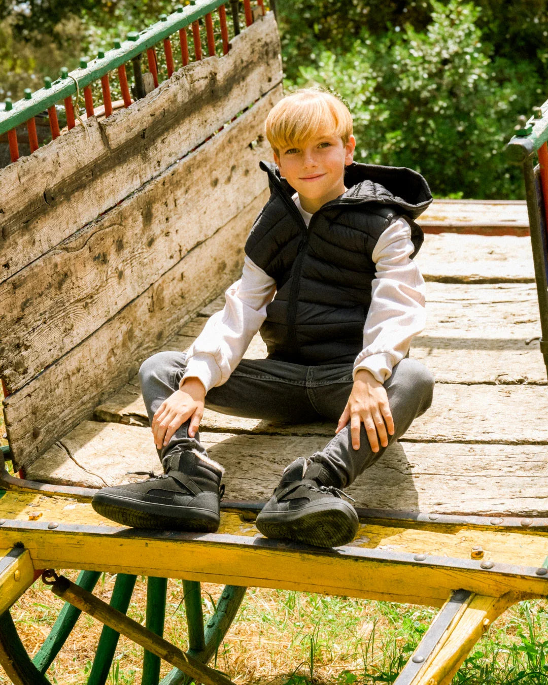 Muris Baltic Crne barefoot cizme lifestyle dete sedi napolju
