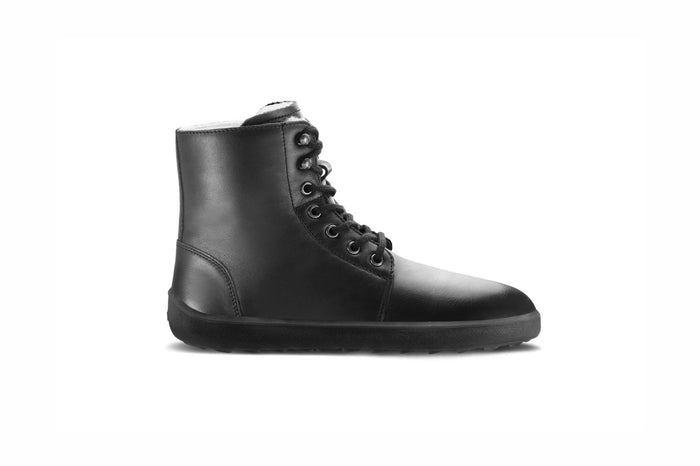 Winter Crne barefoot cizme bocni prikaz desne cizme