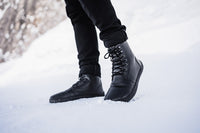Winter Crne barefoot cizme lifestyle hod po snegu