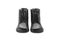 Winter Crne barefoot cizme pogled od napred na par cizama