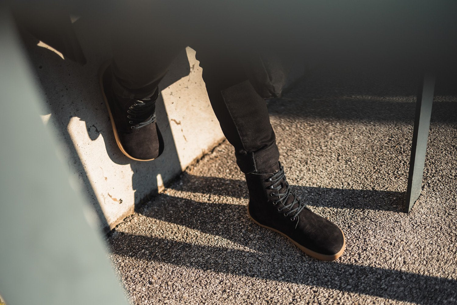 Winter Crne Mat barefoot cizme lifestyle sedenje sa podignutim nogama