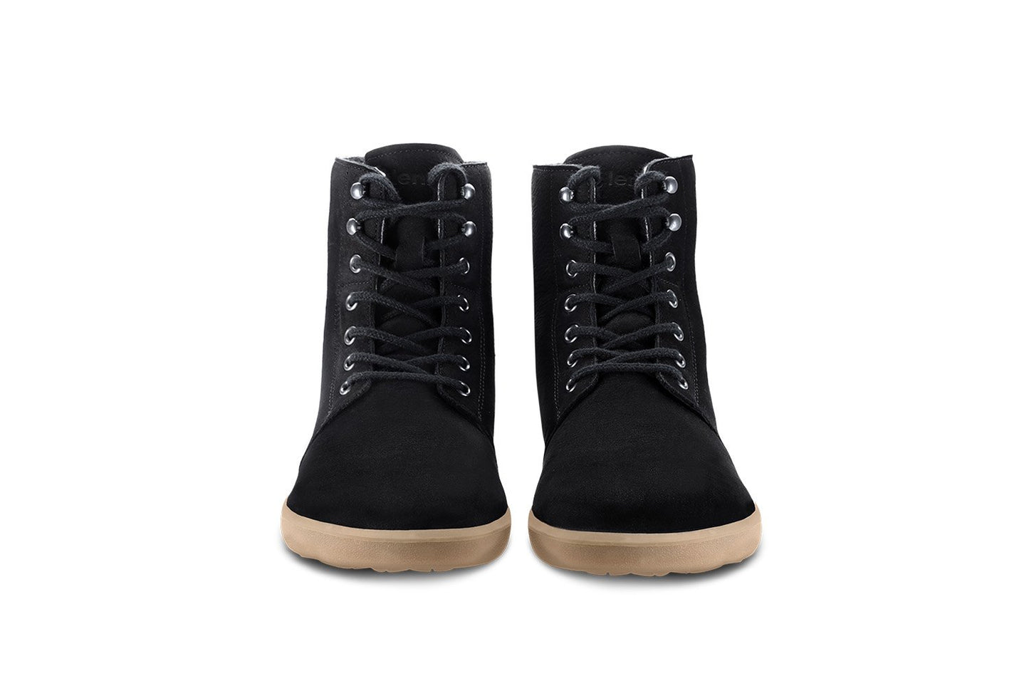 Winter Crne Mat barefoot cizme pogled od pozadi na par cizama